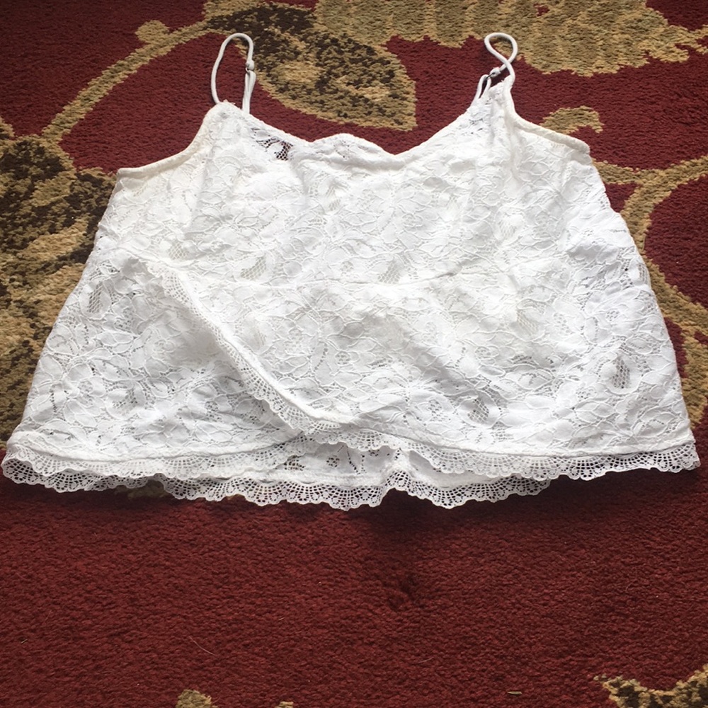 Hollister lace crop top